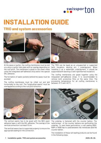 Installation guide TRIO 2025 EN